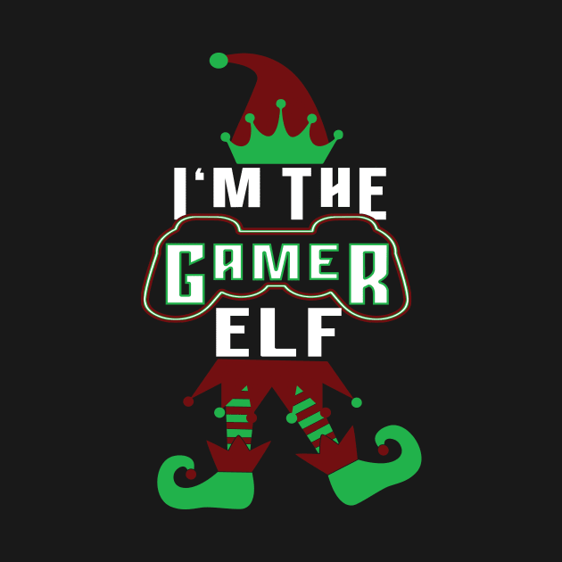 the Gamer elf by BuzzTeeStore