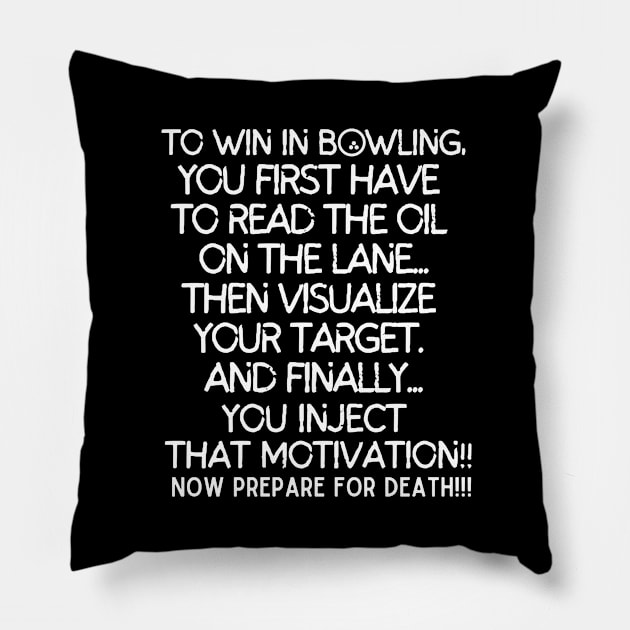 Bowling 101 Pillow by mksjr