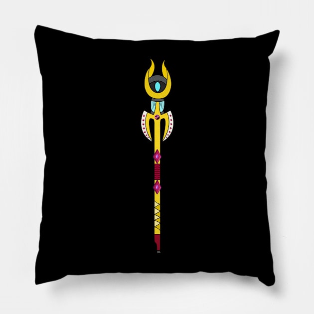 Eye-Catching Magic Staff Pillow by Living Emblem