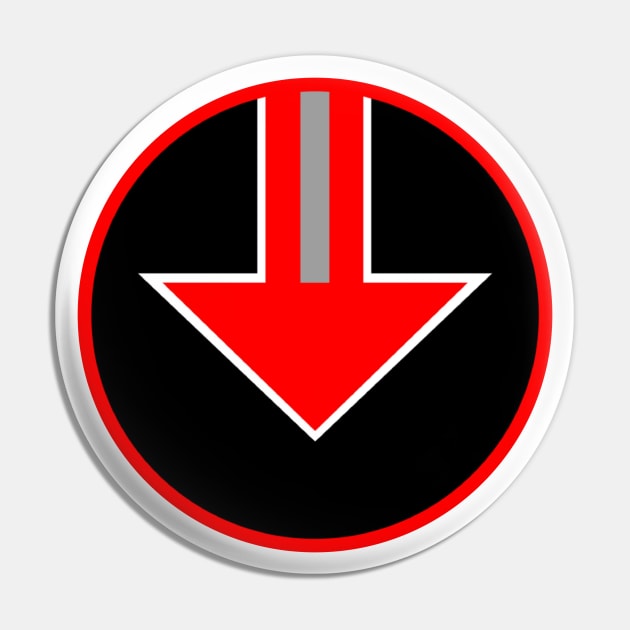 Time Red Badge Pin by Javier Casillas