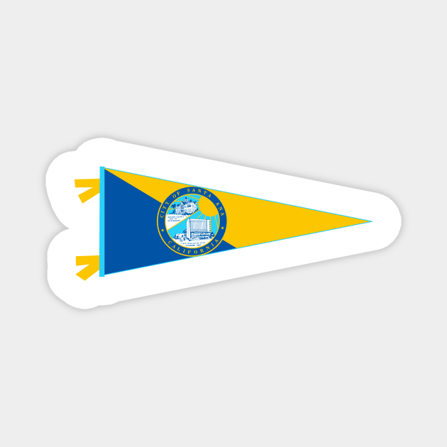 Santa Ana Flag Pennant Magnet by zsonn