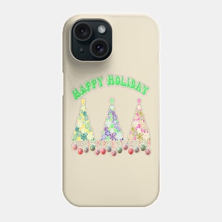 Christmas gift idea, beautifully styled Christmas trees. Phone Case