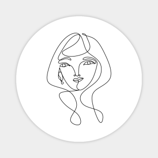 Abstract Female Magnets Teepublic