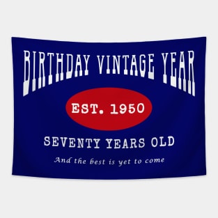 Birthday Vintage Year - Seventy Years Old Tapestry