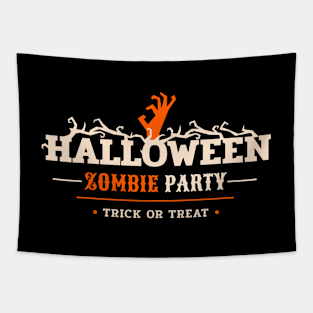 Halloween Zombie Party Tapestry