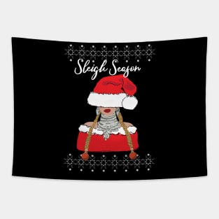 Sleigh Season Christmas Tapestry