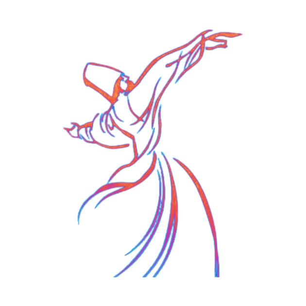 Energetic Dancing Sufi by WEARDROBES