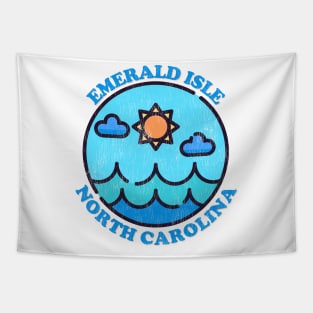 Emerald Isle, NC Summertime Vacationing Ocean Skyline Tapestry