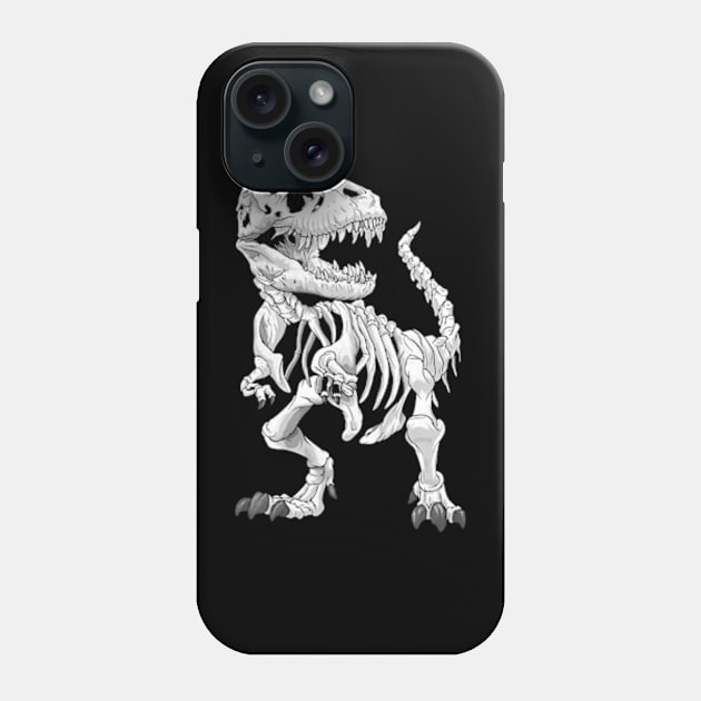 TRex Skeleton Dino bones paleontologist Fossil Dinosaur Phone Case by Daysy1