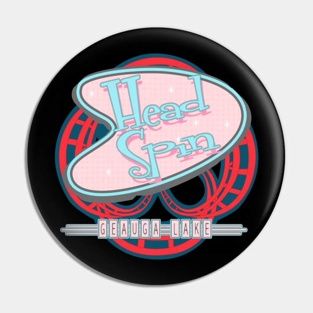 Geauga Lake Head Spin Roller Coaster Pin by carcinojen