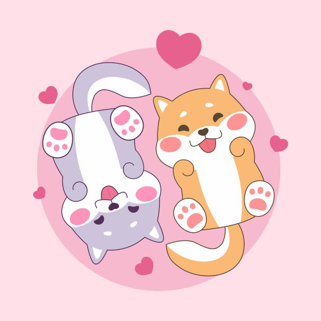 Cute Couple Shiba Inu by Purplehate