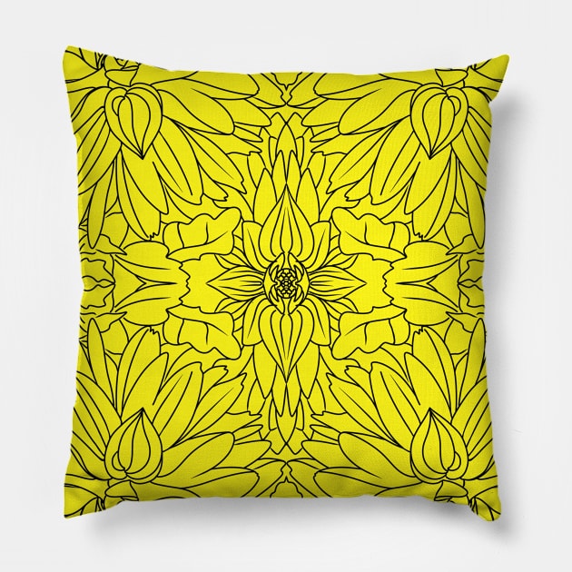 Chrysanthemum Pillow by MashaVed