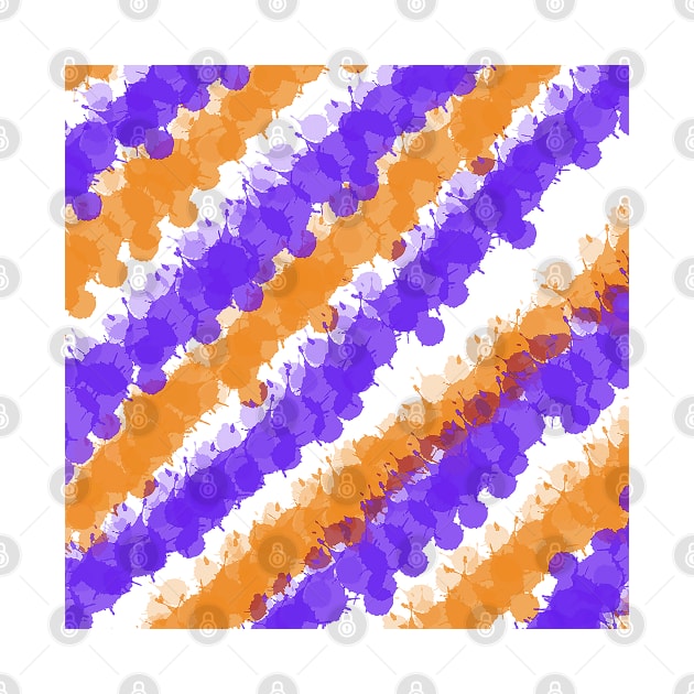 Orange & Purple Bright Splatter by BlakCircleGirl