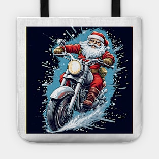 Biker Santa Tote