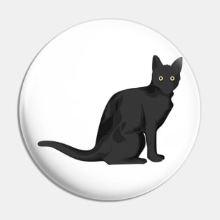 black cat Pin