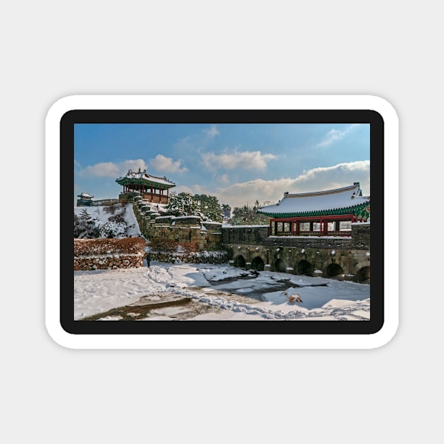 Hwaseong Fortress, Suwon, South Korea. Magnet by bulljup