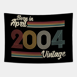 Vintage Born In April 2004 Tapestry