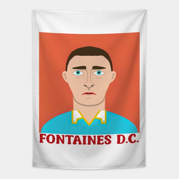 Fontaines DC • • Retro Fan Design Tapestry by unknown_pleasures