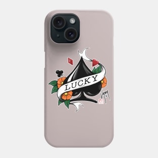 Spade and flowers Phone Case