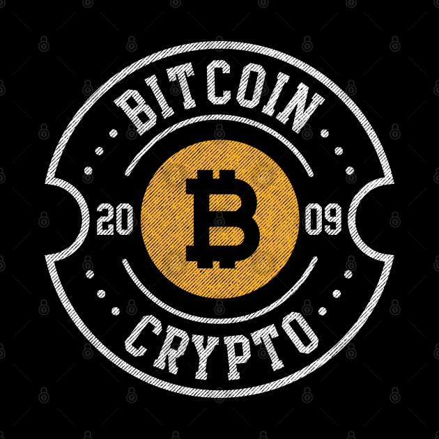 Funny Bitcoin logo Crypto 2009 currency traders gifts by opippi