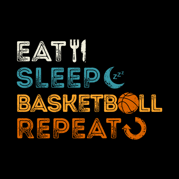 Eat Sleep Basketball Repeat by marieltoigo