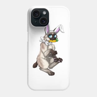 Bobtail BunnyCat: Seal Point (White) Phone Case