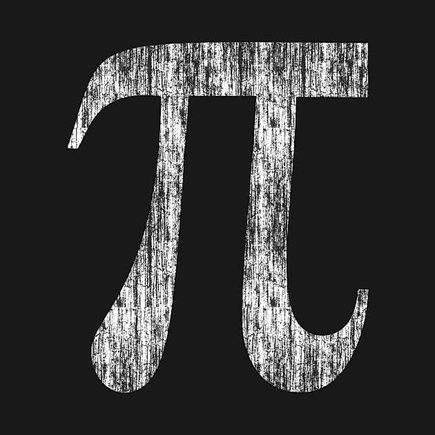 Distressed Pi Symbol (white) by Eric03091978