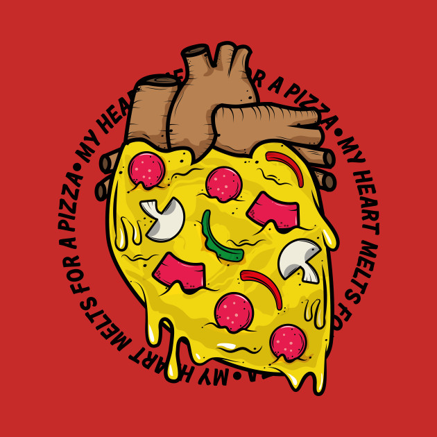My Heart Melt for a Pizza by HarlinDesign
