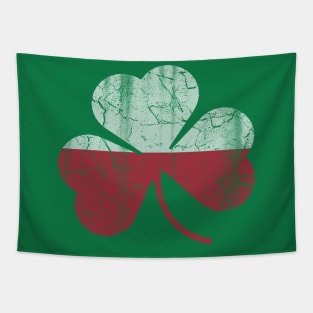 Polish Irish Flag Shamrock St Patricks Day Tapestry