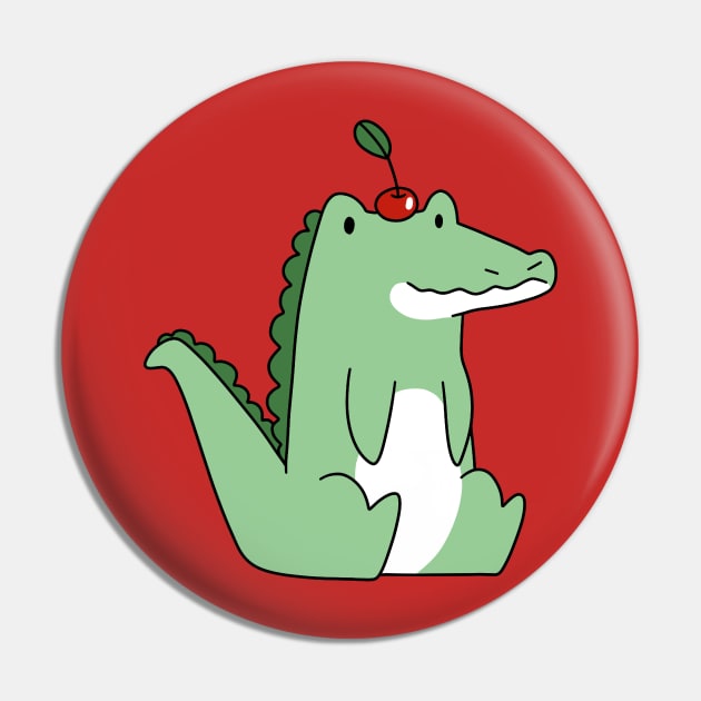 Cherry Alligator Pin by saradaboru