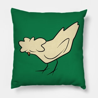 Buff Laced Polish Hen Pillow