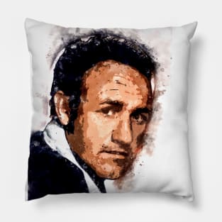 Gene Hackman Actor Portrait ✪ A Tribute to a LEGEND ✪ Abstract Watercolor Pillow