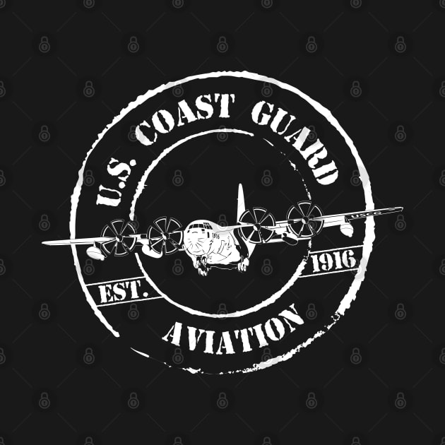 U.S. Coast Guard Aviation - Established 1916 - C-130 Aircraft by MilitaryVetShop