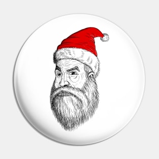 Grumpy Santa Pin