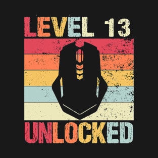 Level 13 Unlocked - 13th Birthday T-Shirt