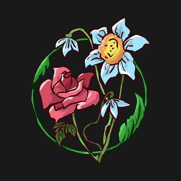 Flower Illustration by TheBestHumorApparel