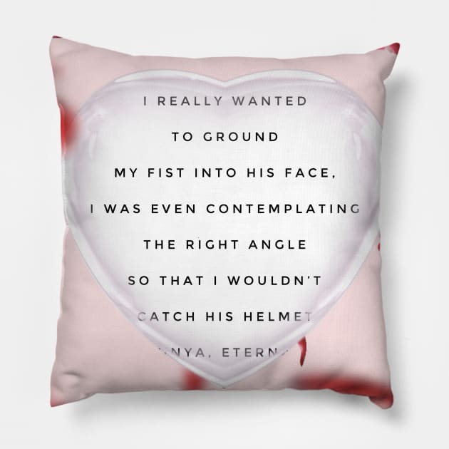 One of Unya’s quotes Pillow by bcmorgan