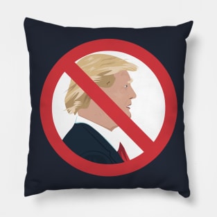 No Trump Sign Pillow