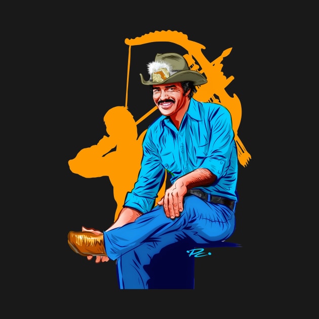 Burt Reynolds - An illustration by Paul Cemmick by PLAYDIGITAL2020