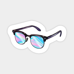 Sunglasses with holographic lenses Magnet