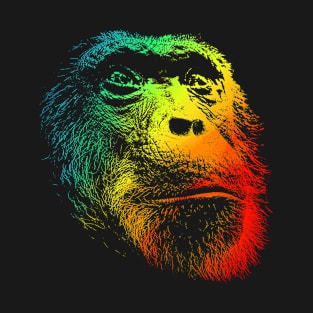 Ape Lover Colorful Rainbow Style T-Shirt