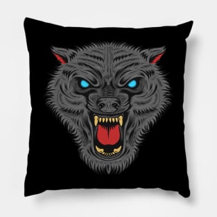 The Black Wolf Pillow