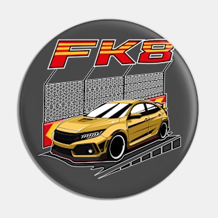 Yellow civic type R FK8 Pin