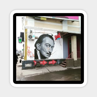 Photo Salvador Dali (Street art, Russia) Magnet