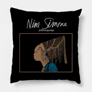 Nina Simone's Captivating Charisma Portraits of a Legend Pillow