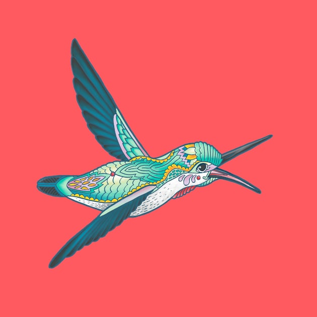 Mandala Hummingbird by Theysaurus