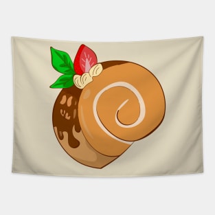 Chocolate strawberry roll cake Tapestry