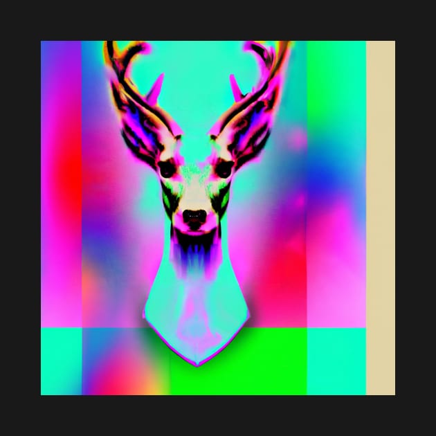 psychedelic Stag / Buck by Trip Tank