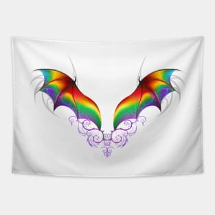 Wings of Rainbow Dragon Tapestry