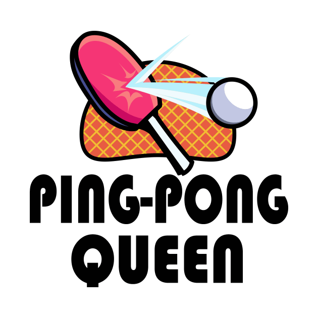 Table Tennis Ping Pong Women Players by Foxxy Merch